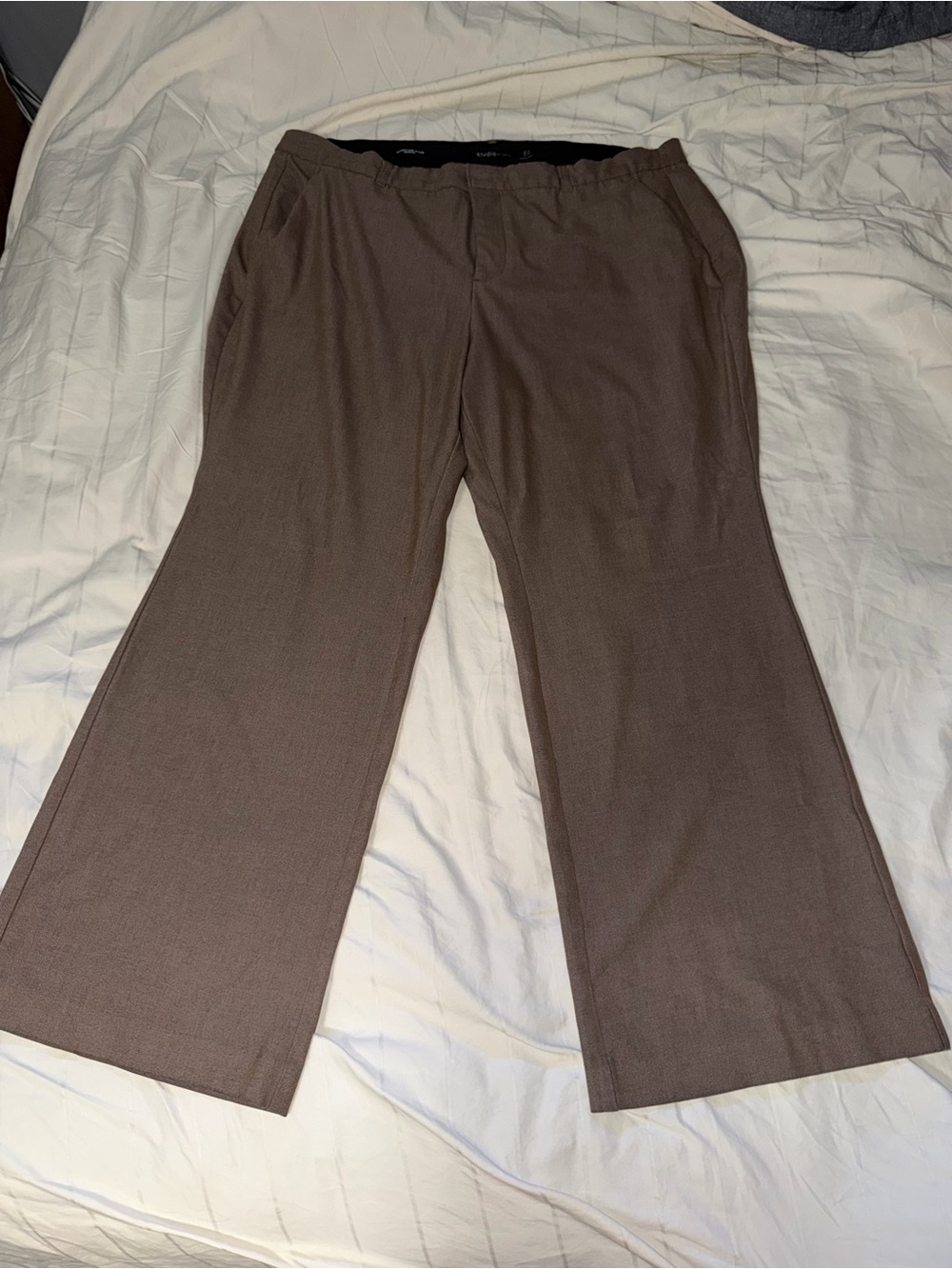 Women's Brown Stretch Dress Pants